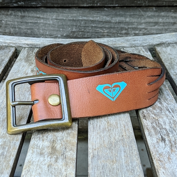 Roxy Accessories - Roxy Signature Logo Braided Belt Leather Large